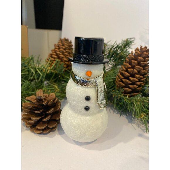 Bath & Body Works New Hand Painted “Snowman” Light Up Nightlight Wallflower Plug - Picture 1 of 9